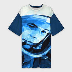 Футболка женская длинная Gagarin Art, цвет: 3D-принт