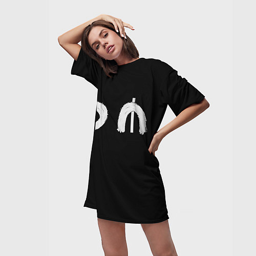 Женская длинная футболка DM Rock / 3D-принт – фото 3