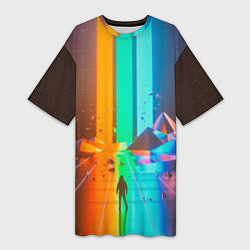 Футболка женская длинная Imagine Dragons: Believer, цвет: 3D-принт