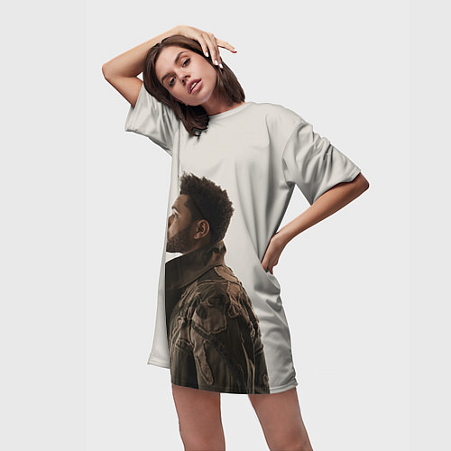 Женская длинная футболка The Weeknd / 3D-принт – фото 3