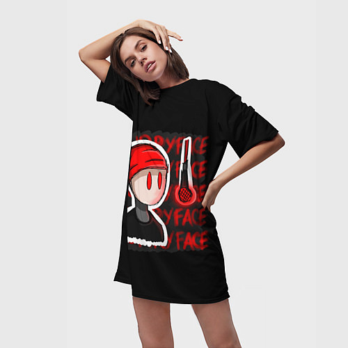 Женская длинная футболка TOP: Blurryface / 3D-принт – фото 3