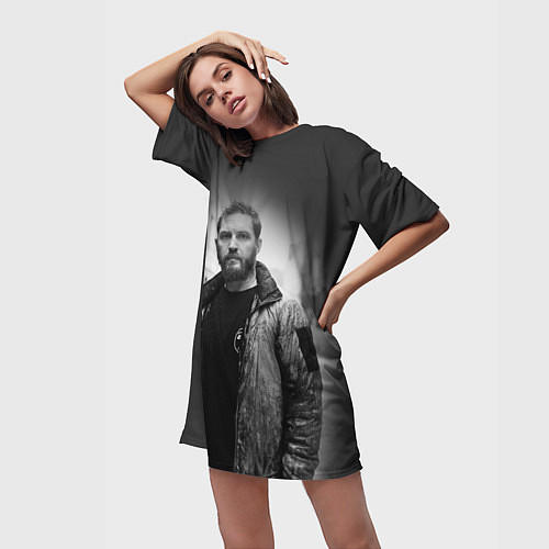 Женская длинная футболка Hardy Style / 3D-принт – фото 3