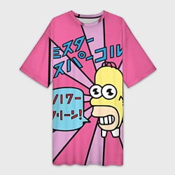 Женская длинная футболка Japanesse Homer