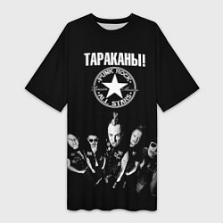 Футболка женская длинная Тараканы, цвет: 3D-принт