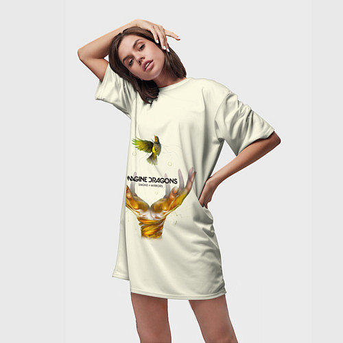 Женская длинная футболка Imagine Dragons S+M / 3D-принт – фото 3