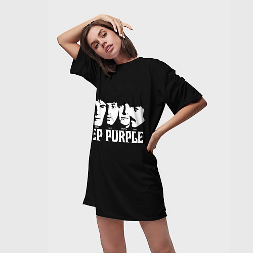 Женская длинная футболка Deep Purple / 3D-принт – фото 3