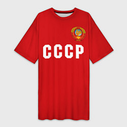 Футболка женская длинная Сборная СССР 1988, цвет: 3D-принт