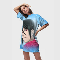 Футболка женская длинная Зимний Дворецкий, цвет: 3D-принт — фото 2