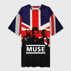 Футболка женская длинная Muse UK, цвет: 3D-принт