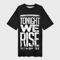 Женская длинная футболка Skillet: We Rise