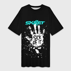 Женская длинная футболка Skillet: Sick of it