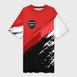 Футболка женская длинная FC Arsenal: Original, цвет: 3D-принт