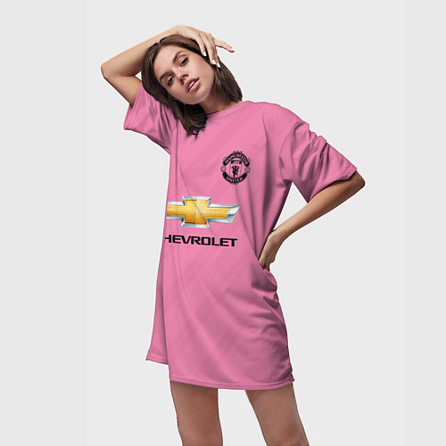 Женская длинная футболка FC MU: Pogba Third 18/19 / 3D-принт – фото 3