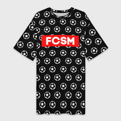 Футболка женская длинная FCSM Supreme, цвет: 3D-принт