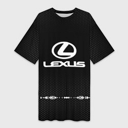 Женская длинная футболка Lexus: Black Abstract