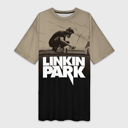 Футболка женская длинная Linkin Park: Meteora, цвет: 3D-принт