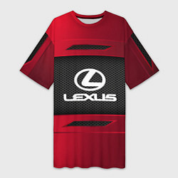 Футболка женская длинная Lexus Sport, цвет: 3D-принт
