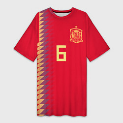 Футболка женская длинная Iniesta Home WC 2018, цвет: 3D-принт