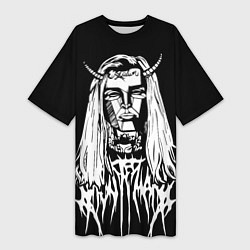 Футболка женская длинная Ghostemane: Devil, цвет: 3D-принт