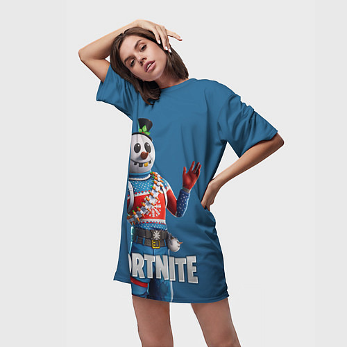 Женская длинная футболка FORTNITE / 3D-принт – фото 3