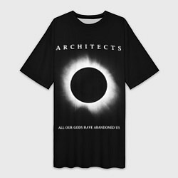 Футболка женская длинная Architects: Black Eclipse, цвет: 3D-принт