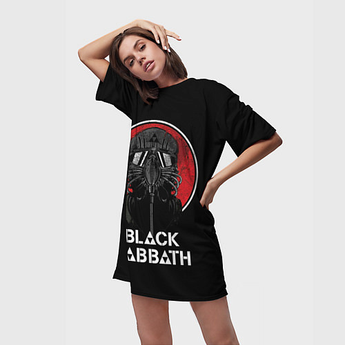 Женская длинная футболка Black Sabbath: The Dio Years / 3D-принт – фото 3