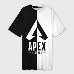 Женская длинная футболка Apex Legends: Black & White