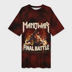 Женская длинная футболка Manowar: Final Battle