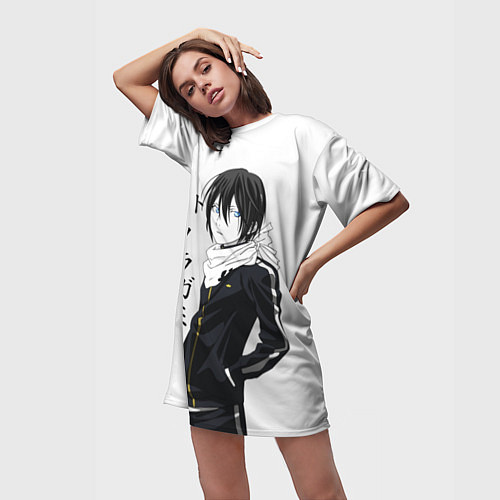 Женская длинная футболка Бездомный бог / 3D-принт – фото 3