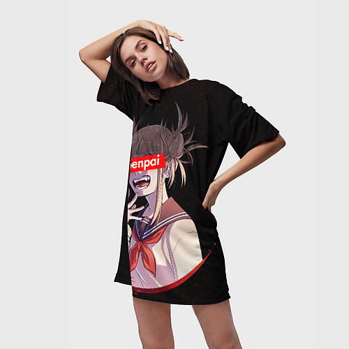 Женская длинная футболка Senpai My Hero Academia / 3D-принт – фото 3