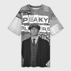 Футболка женская длинная Peaky Blinders, цвет: 3D-принт