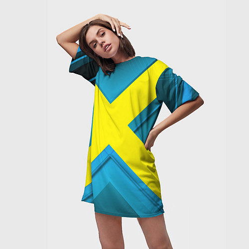 Женская длинная футболка Икс для косплея / 3D-принт – фото 3