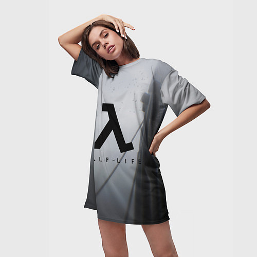 Женская длинная футболка Half Life / 3D-принт – фото 3