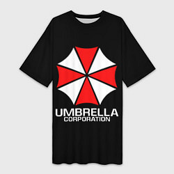 Футболка женская длинная UMBRELLA CORP, цвет: 3D-принт