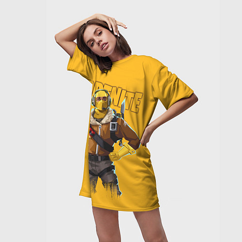 Женская длинная футболка Fortnite / 3D-принт – фото 3