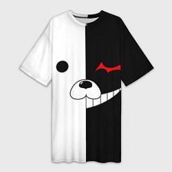 Футболка женская длинная Monokuma, цвет: 3D-принт