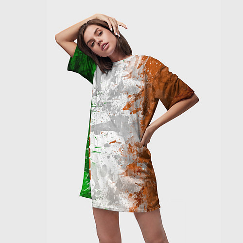 Женская длинная футболка Конор МакГрегор / 3D-принт – фото 3