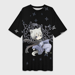 Футболка женская длинная ОЧЕНЬ ПРИЯТНО БОГ!, цвет: 3D-принт