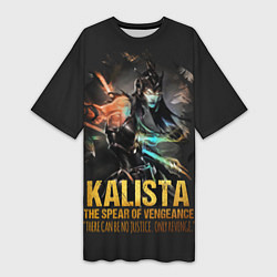 Футболка женская длинная Kalista, цвет: 3D-принт