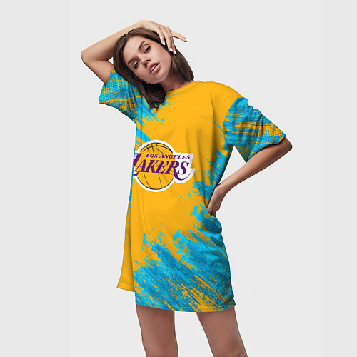 Женская длинная футболка Kobe Bryant / 3D-принт – фото 3