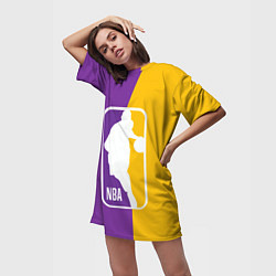 Футболка женская длинная NBA Kobe Bryant, цвет: 3D-принт — фото 2