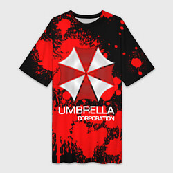 Футболка женская длинная UMBRELLA CORP, цвет: 3D-принт