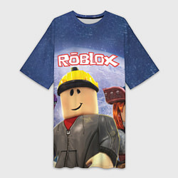 Футболка женская длинная ROBLOX, цвет: 3D-принт