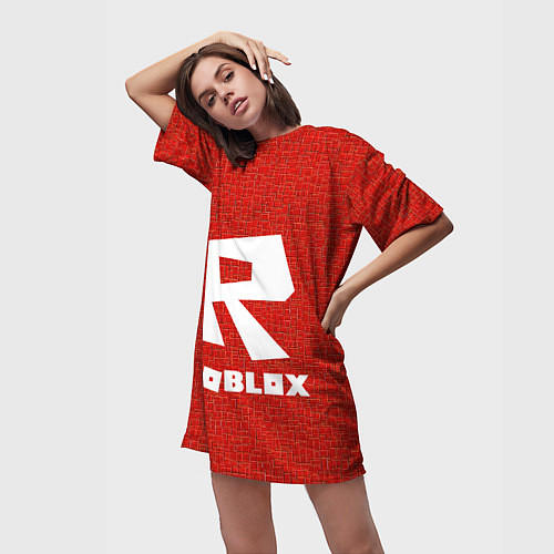 Женская длинная футболка Roblox / 3D-принт – фото 3