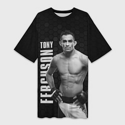 Футболка женская длинная EL CUCUY Tony Ferguson, цвет: 3D-принт