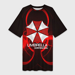 Футболка женская длинная Umbrella Corp, цвет: 3D-принт