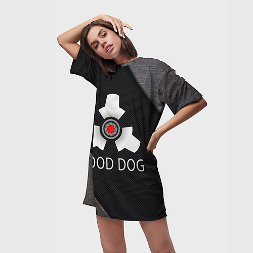 Женская длинная футболка HL good dog / 3D-принт – фото 3