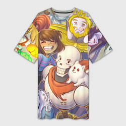 Женская длинная футболка UNDERTALE
