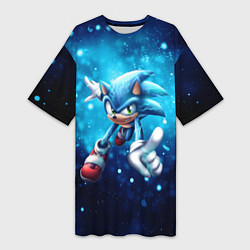 Женская длинная футболка SONIC