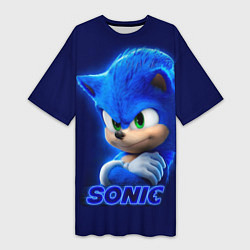 Женская длинная футболка SONIC